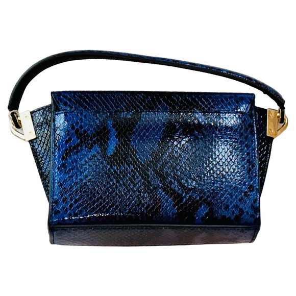Anine Bing Mini Colette Bag ~ Blue Snake - Picture 3 of 3